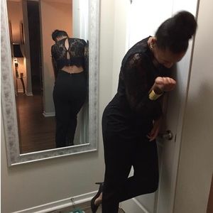 Bebe black jumpsuit